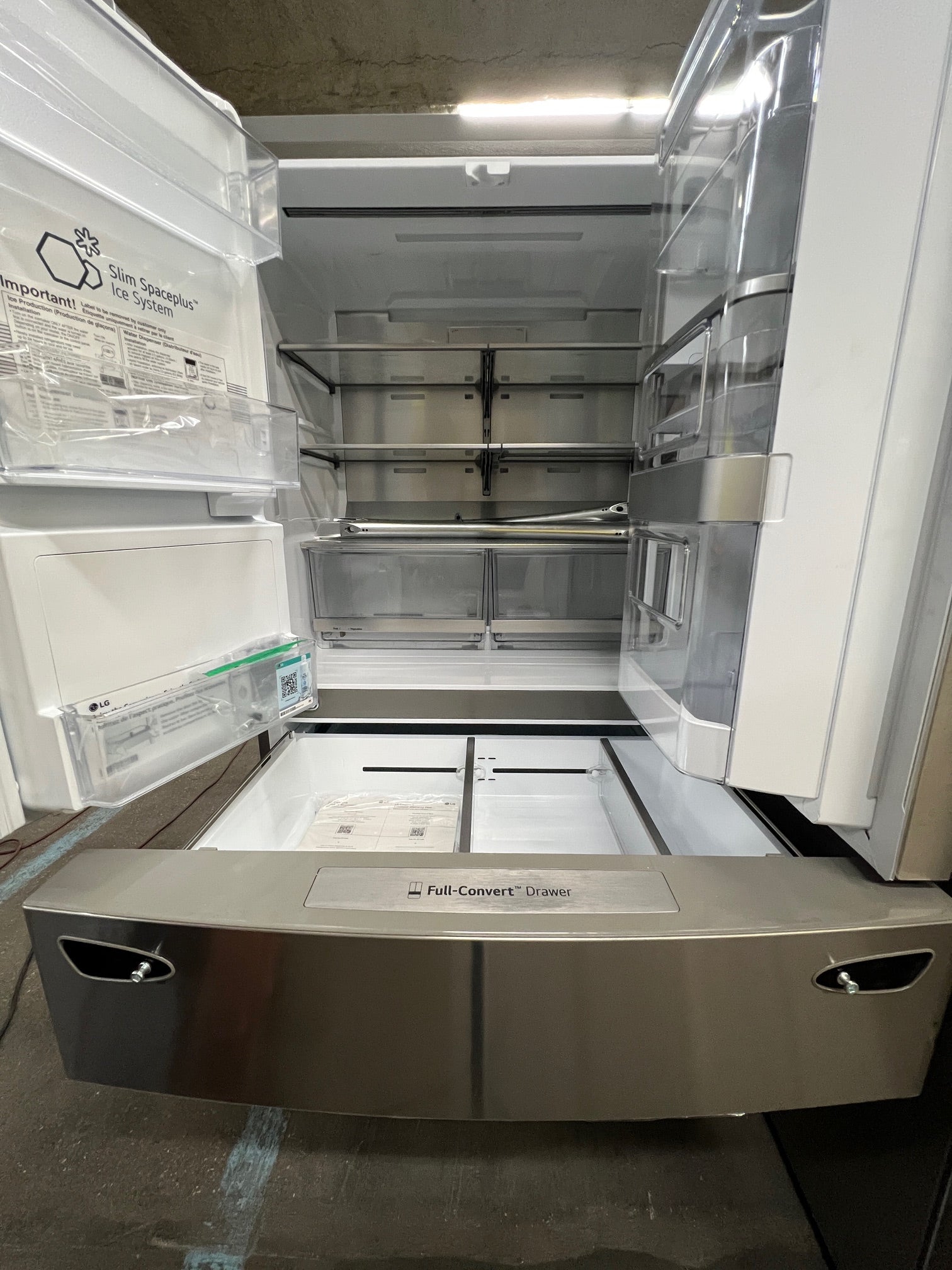 LG 22.5 Cu. Ft. 4-Door French Door-in-Door Counter-Depth Smart Refrigerator with Craft Ice - Stainless Steel